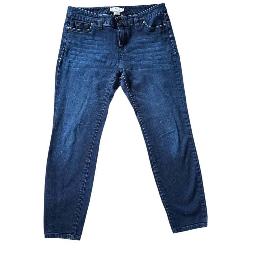 VINEYARD VINES cotton blend stretch skinny ankle jeans size 8